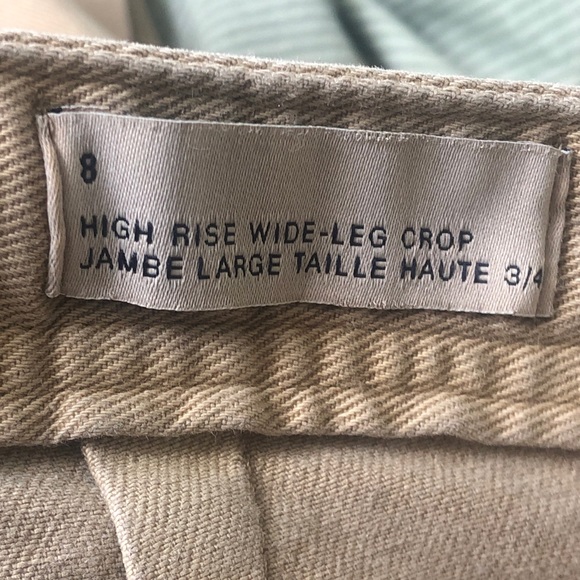 Gap High Rise Wide-Leg Crop Pants. - Picture 2 of 4